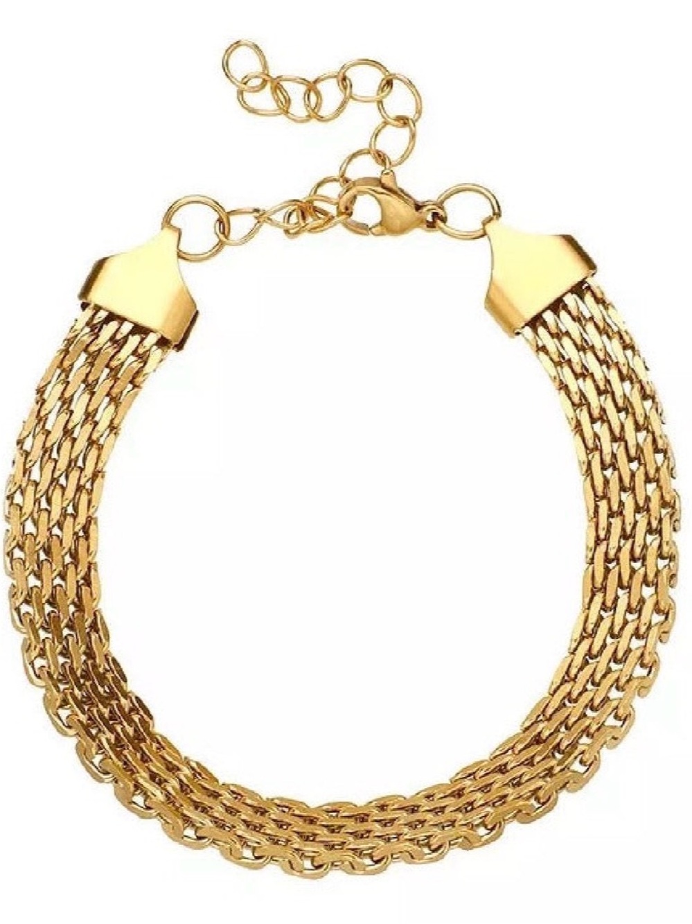 Gold Multi-Strand Chain Bracelet - Women Jewelry